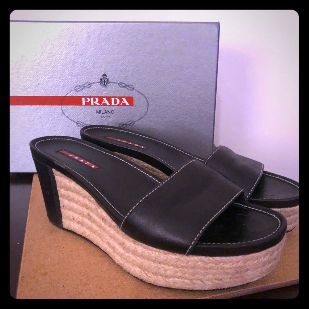 Slide Wedge Sandals